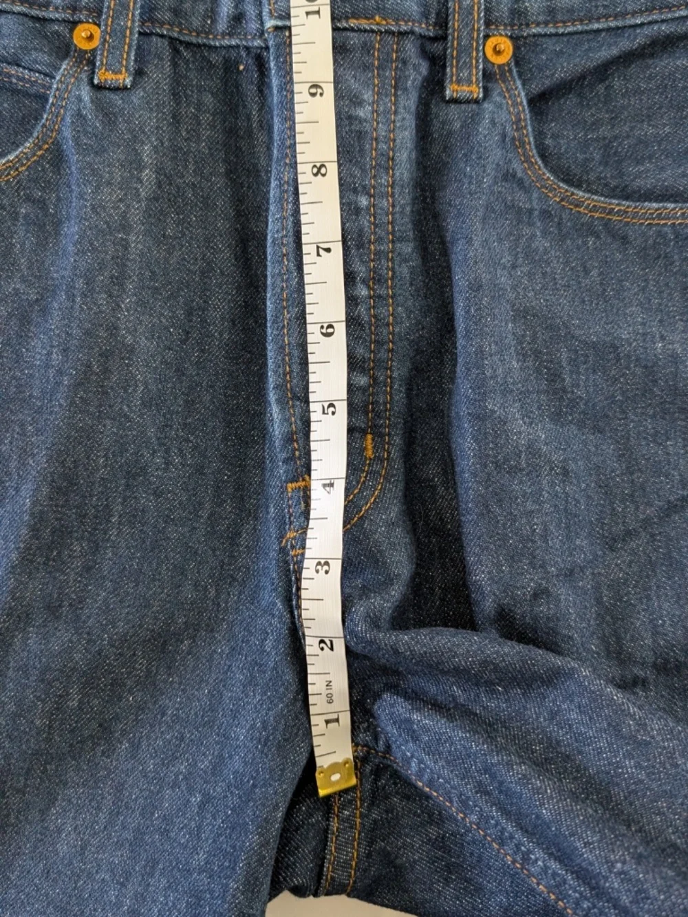 JAMIE HALLER The Tailor Short Indigo Denim Shorts Size 26 Made In USA $380 NWT - Picture 9 of 12